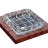 Cigar Cross-Hatched Crystal Ashtray