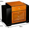 Baccus Humidor size