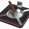 Wood Ashtray w/ Black Finish