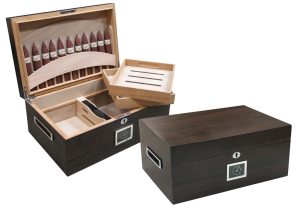 Rockefeller Ebony Wood Humidor