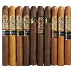 Introducing the Gurkha 10-Count Churchill Sampler, a premium delight for cigar enthusiasts. This sampler offers 10 unique blends in large 7x52 Churchills, promising an exciting smoke every time. Available in a sleek box or without, each cigar is a masterpiece that guarantees satisfaction. Get this incredible sampler at a great price, enhancing its irresistible appeal. With Gurkha's renowned quality and variety, this 10-Count Churchill Sampler is a must-have for cigar connoisseurs looking for diversity and excellence in every puff. Elevate your smoking experience with a selection of top-notch blends, carefully curated for your enjoyment. Treat yourself or a loved one to this exceptional sampler and indulge in the luxury of Gurkha cigars.